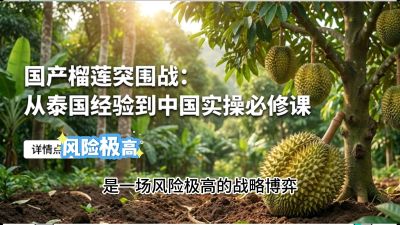第一节：榴莲突围战：选址决策指南，告别赌运气，用硬指标圈定&ldquo;优生，课程：《国产榴莲突围战：从泰国经验到中国实操的8堂必修课（高阶实战版）》