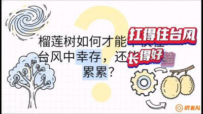 第四节：中国榴莲突围战：为生存重塑权型，抗台风矮化栽培与力学牵引，课程：《国产榴莲突围战：从泰国经验到中国实操的8堂必修课（高阶实战版）》