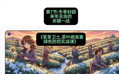 第07节：冬季封园&mdash;&mdash;来年无虫的关键一战，课程：《茗茶卫士&mdash;&mdash;茶叶病虫害绿色防控实战课》#识农AI