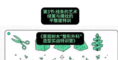 第03节：线条的艺术&mdash;&mdash;绿篱与模纹的平整度特训，课程：《景观树木&ldquo;整形外科&rdquo;造型实战特训营》#识农AI