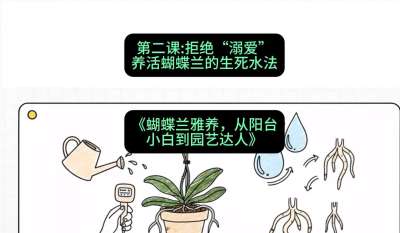 第二节：拒绝&ldquo;溺爱&rdquo;：养活蝴蝶兰的生死水法，课程：《蝴蝶兰雅养六讲：从阳台小白到园艺达人》#识农AI